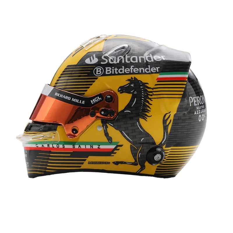 Mini Helmet Carlos Sainz GP Monza 2024 Escala 1/5