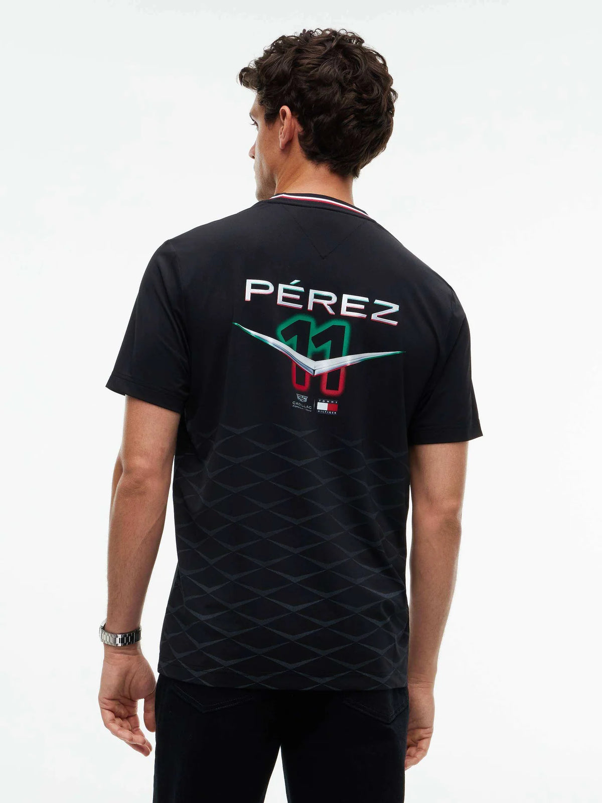 Playera Cadillac F1 Team Negra Sergio Perez GP Mexico 2026