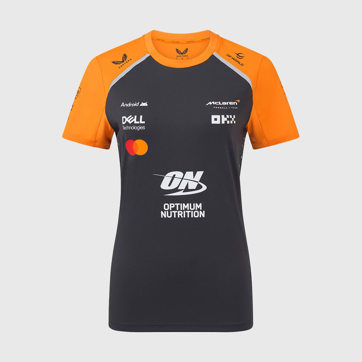 Playera Oficial Dama Mclaren 2025 Phantom/Papaya