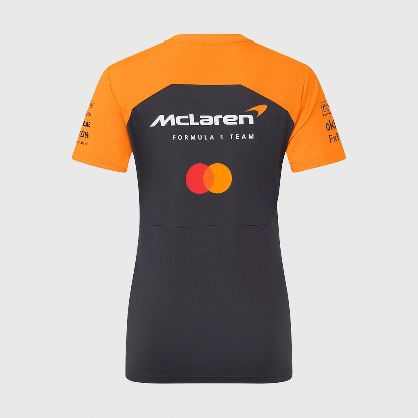 Playera Oficial Dama Mclaren 2025 Phantom/Papaya