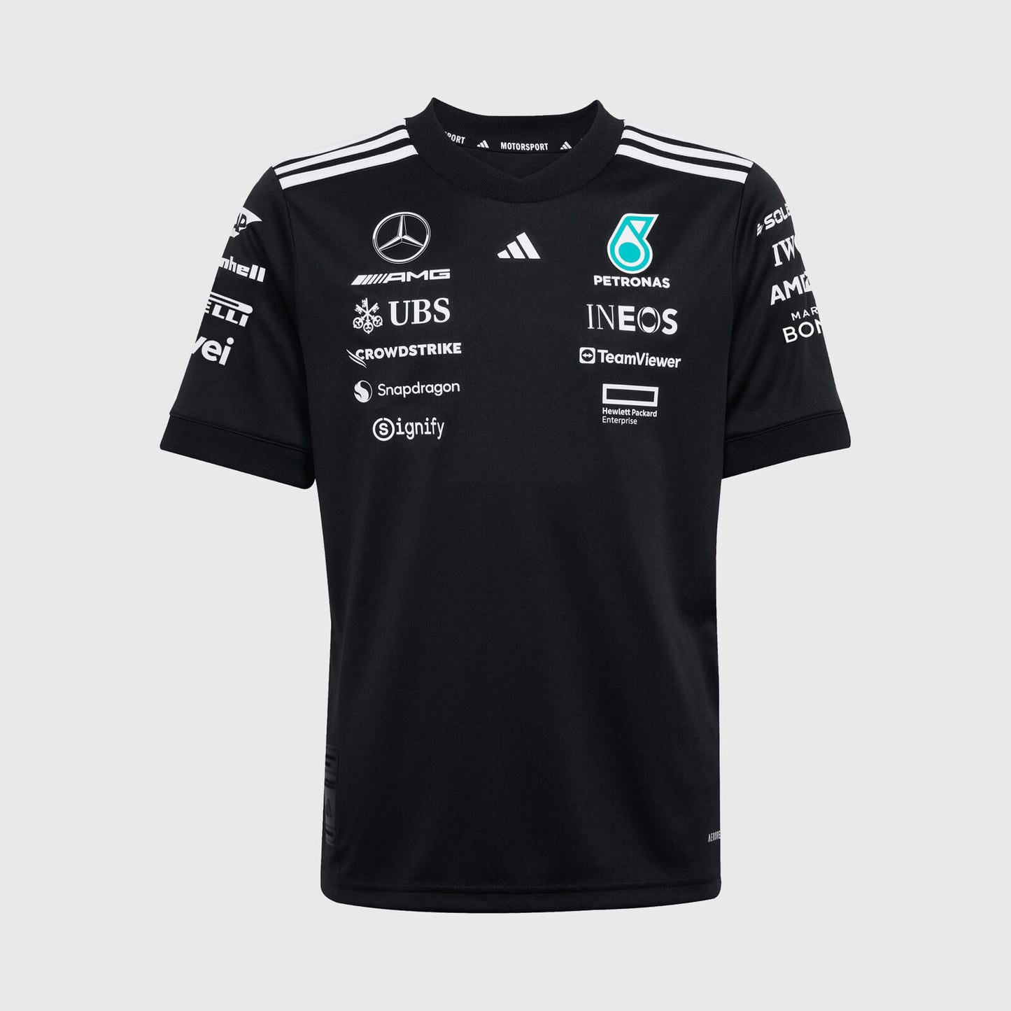 Playera de Aficionado Mercedes AMG Petronas Color Negro 2025