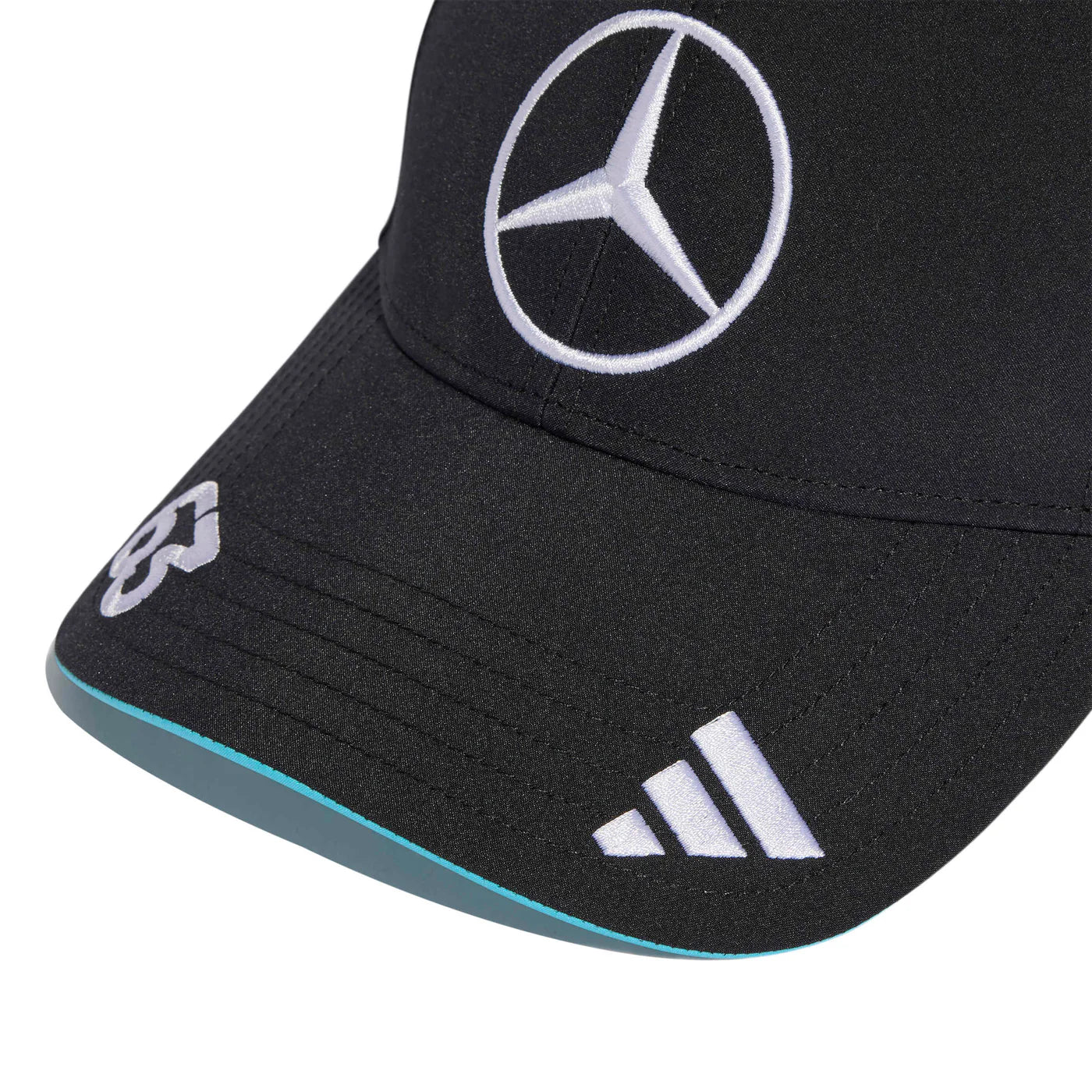 Gorra Mercedes Amg Petronas Negra 2025 - George Russell 63
