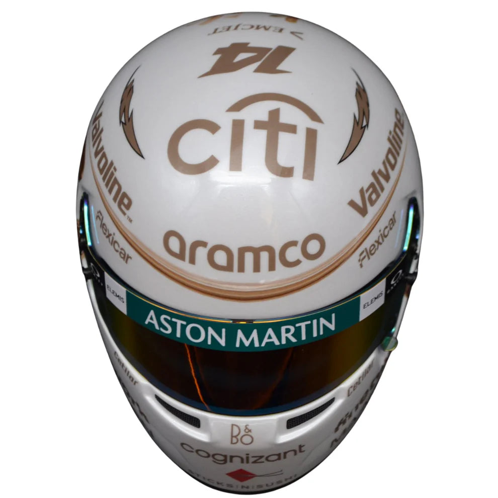 Mini Helmet Fernando Alonso Gp China 2025 Escala 1/2