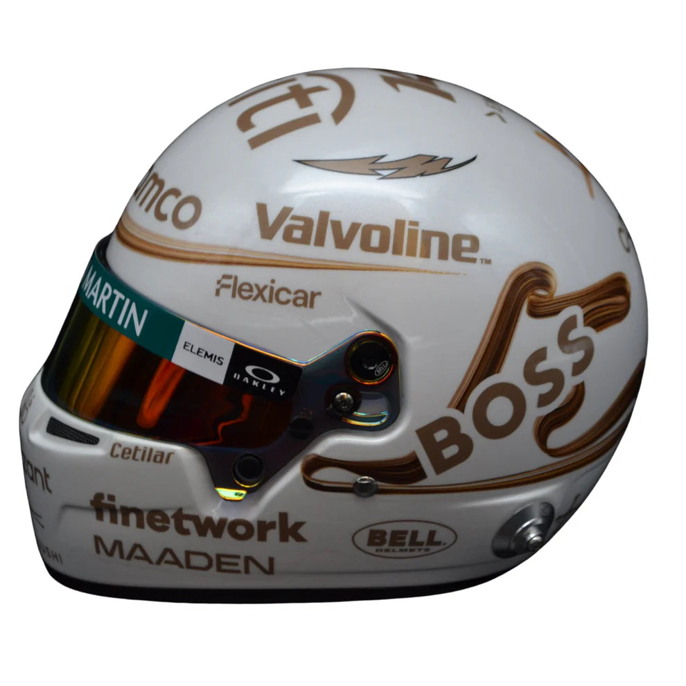 Mini Helmet Fernando Alonso Gp China 2025 Escala 1/2