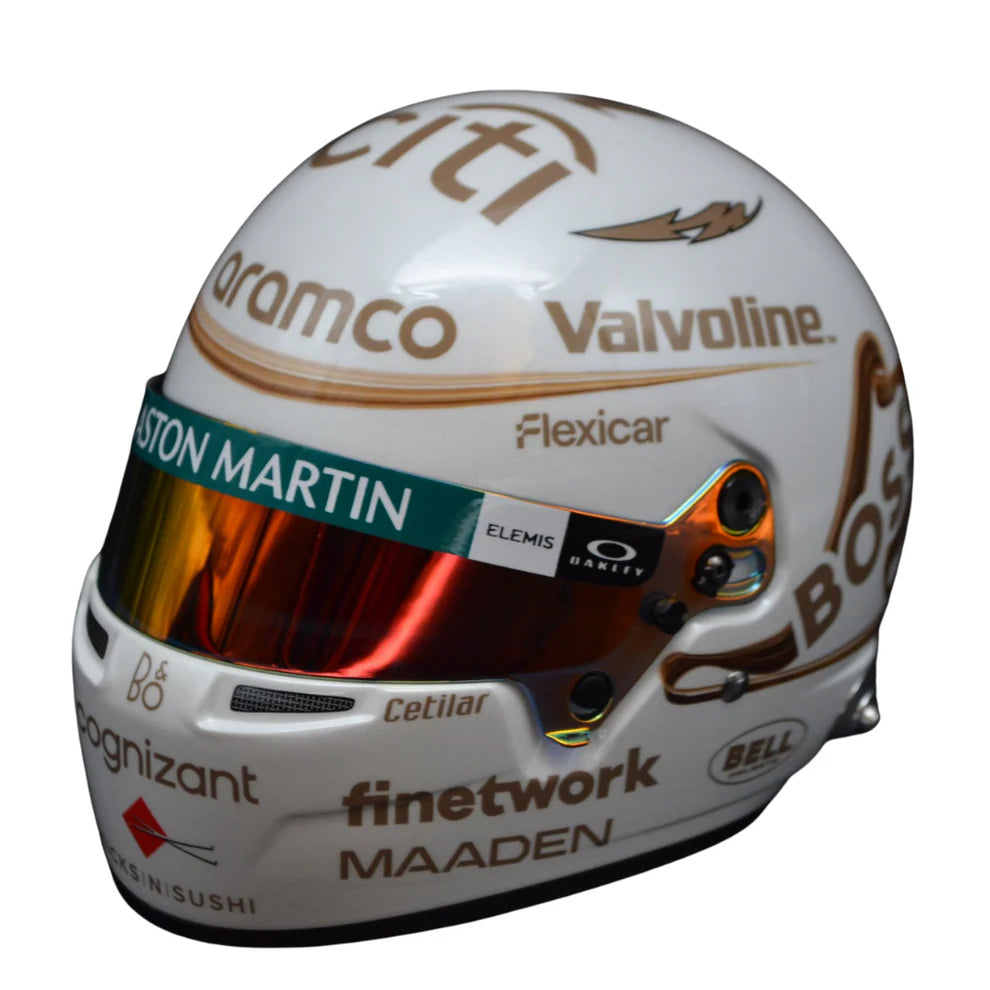 Mini Helmet Fernando Alonso Gp China 2025 Escala 1/2