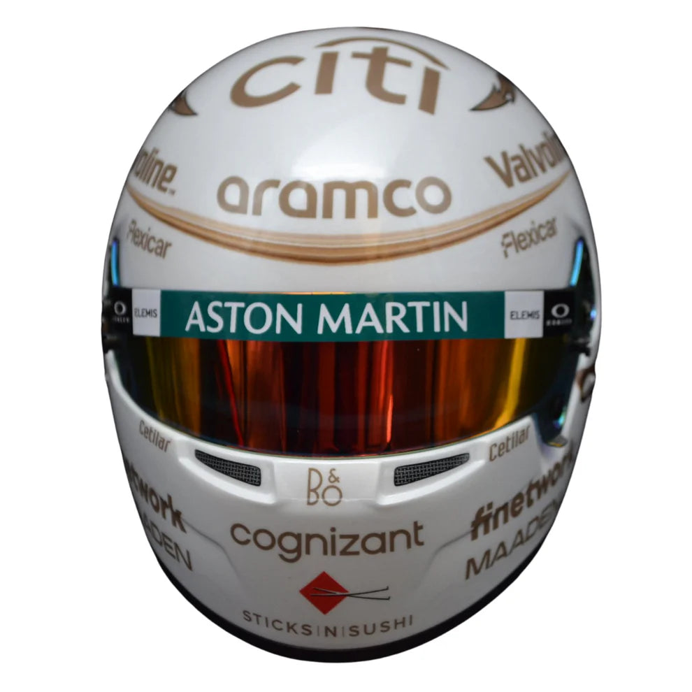 Mini Helmet Fernando Alonso Gp China 2025 Escala 1/2