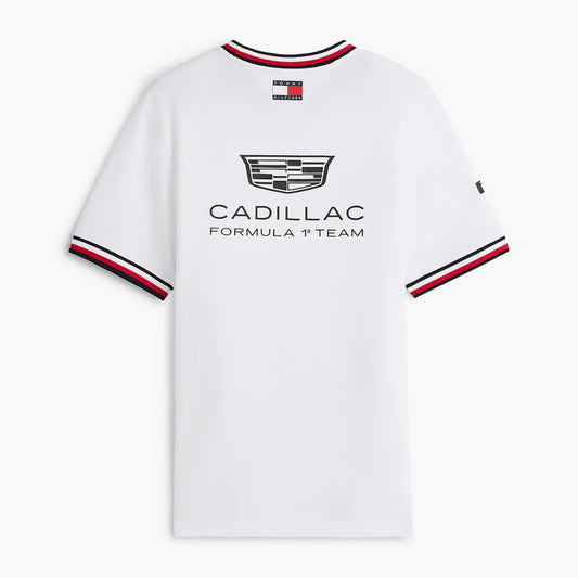 Playera Oficial Cadillac F1 Team Color Blanco