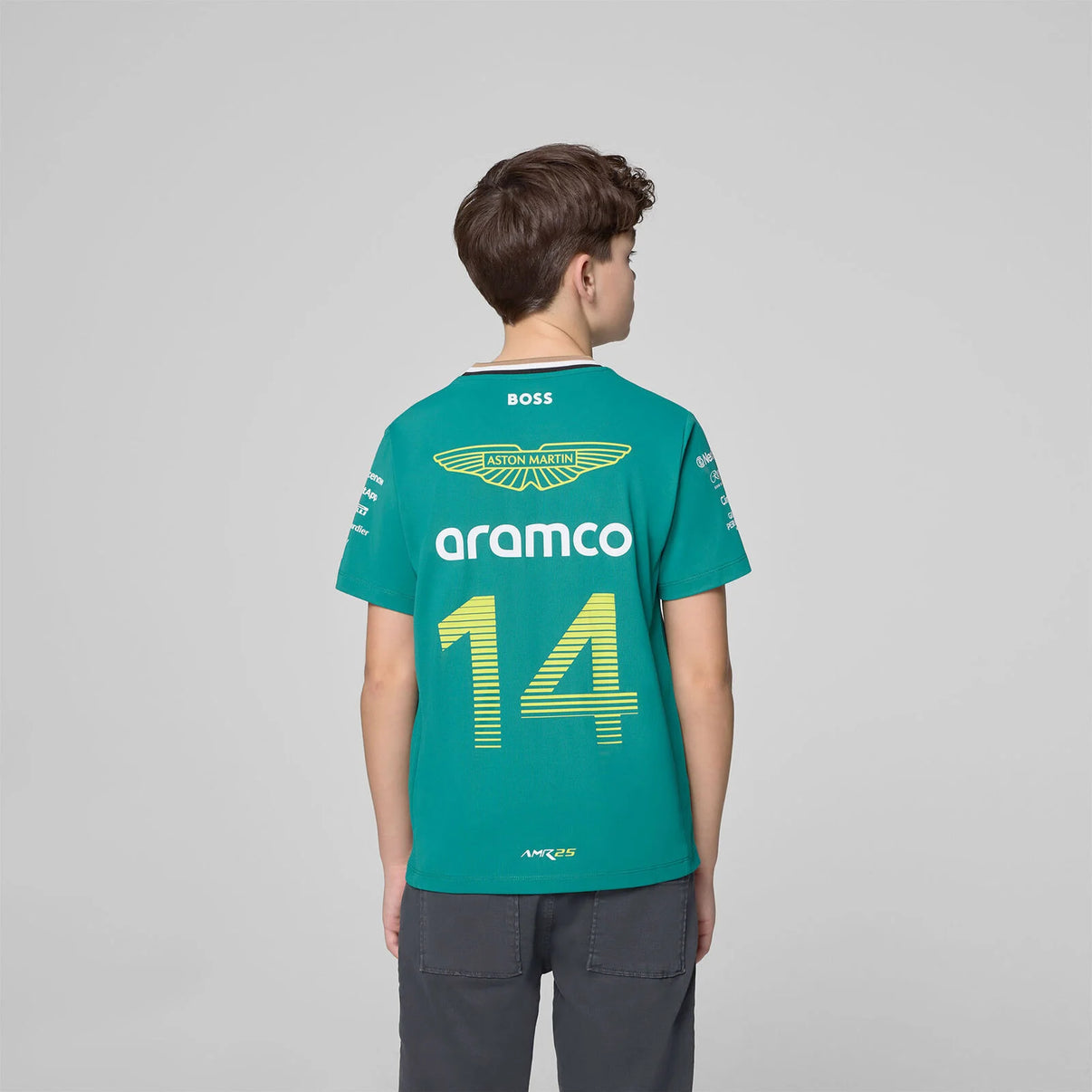 Playera Infantil Oficial Aston Martin Fernando Alonso 2025