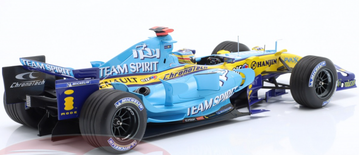 Minichamps Escala 1/18 Renault Fernando Alonso - Campeón del Mundo 2006