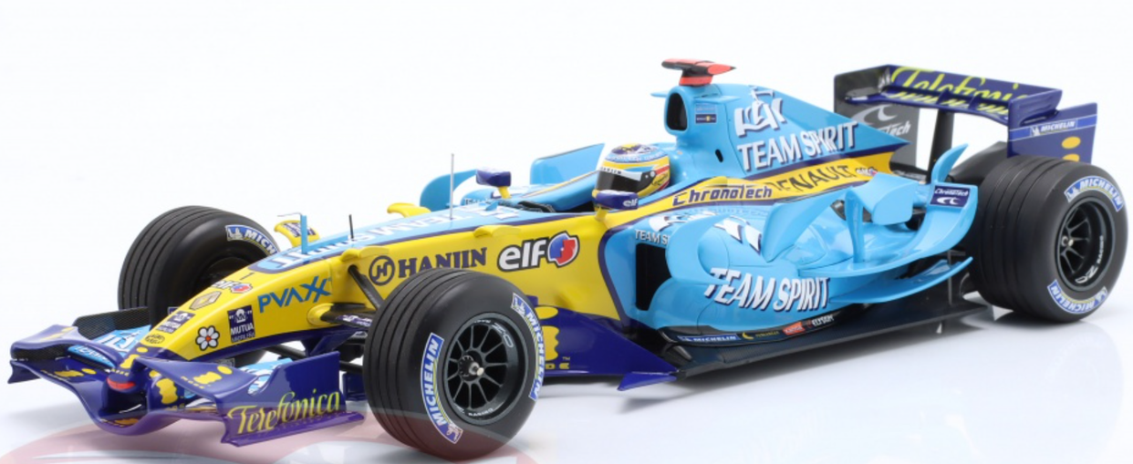 Minichamps Escala 1/18 Renault Fernando Alonso - Campeón del Mundo 2006