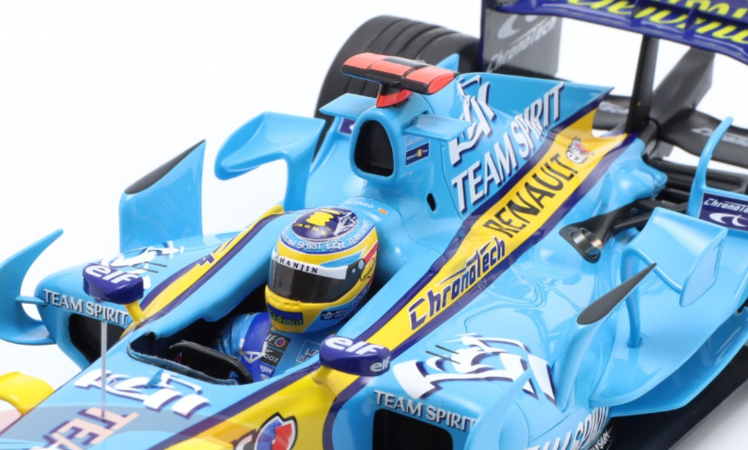 Minichamps Escala 1/18 Renault Fernando Alonso - Campeón del Mundo 2006
