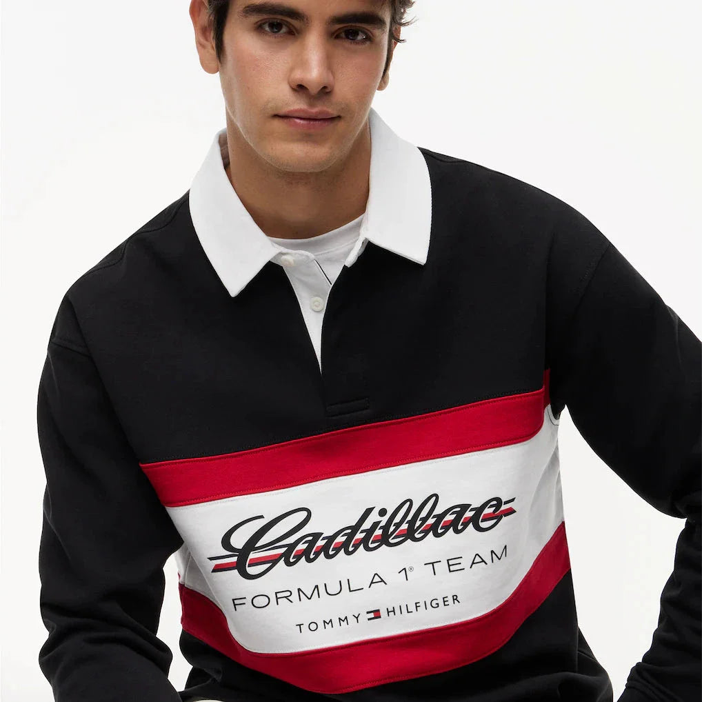 Polo Rugby Manga Larga Cadillac F1 Team 2026