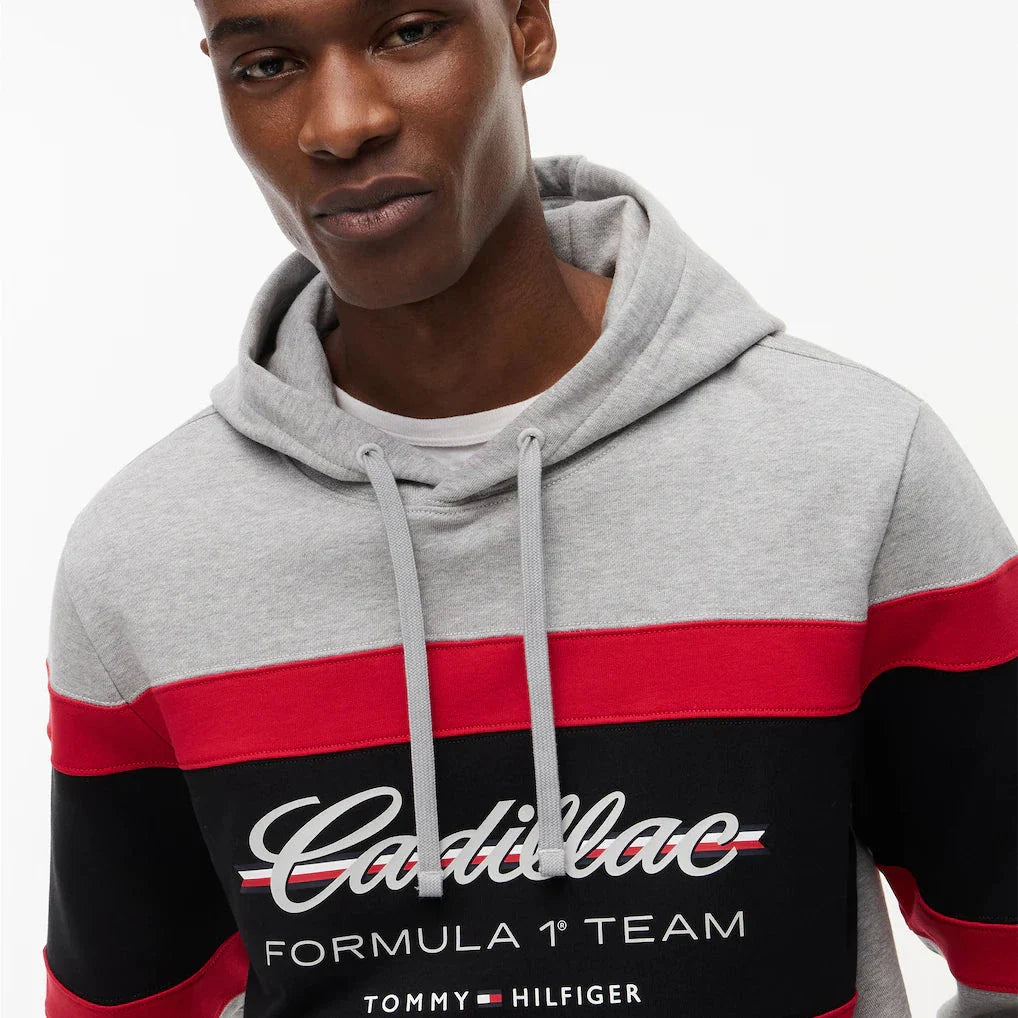 Sudadera Racing Script Cadillac F1 Team Color Gris