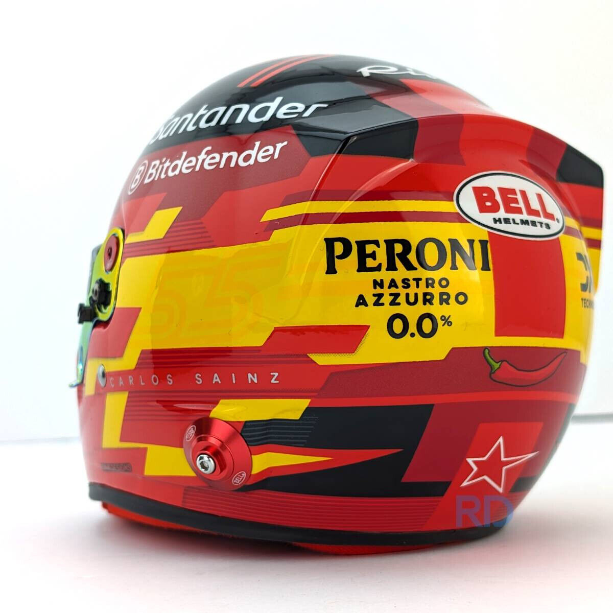 Mini Helmet Carlos Sainz Temp 2024 Escala 1/2