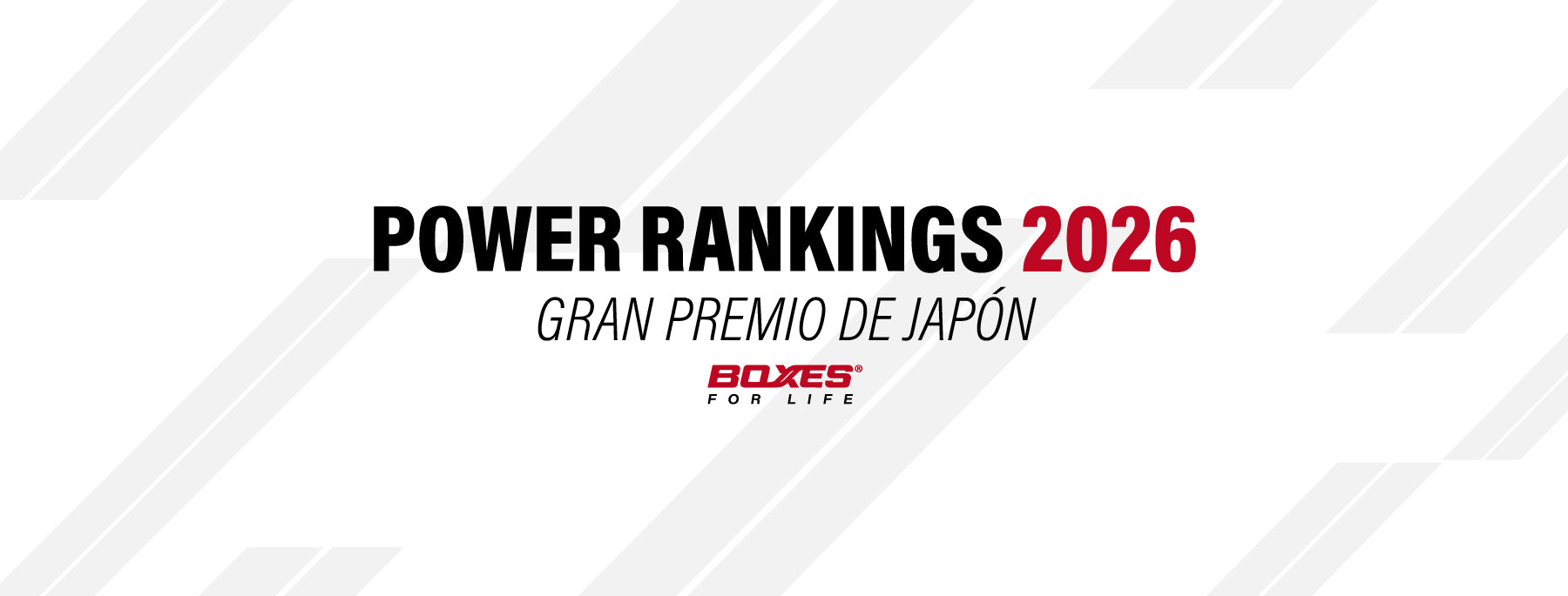 Power Rankings Fórmula 1 Gran Premio de Japón 2026 – Boxes For Life