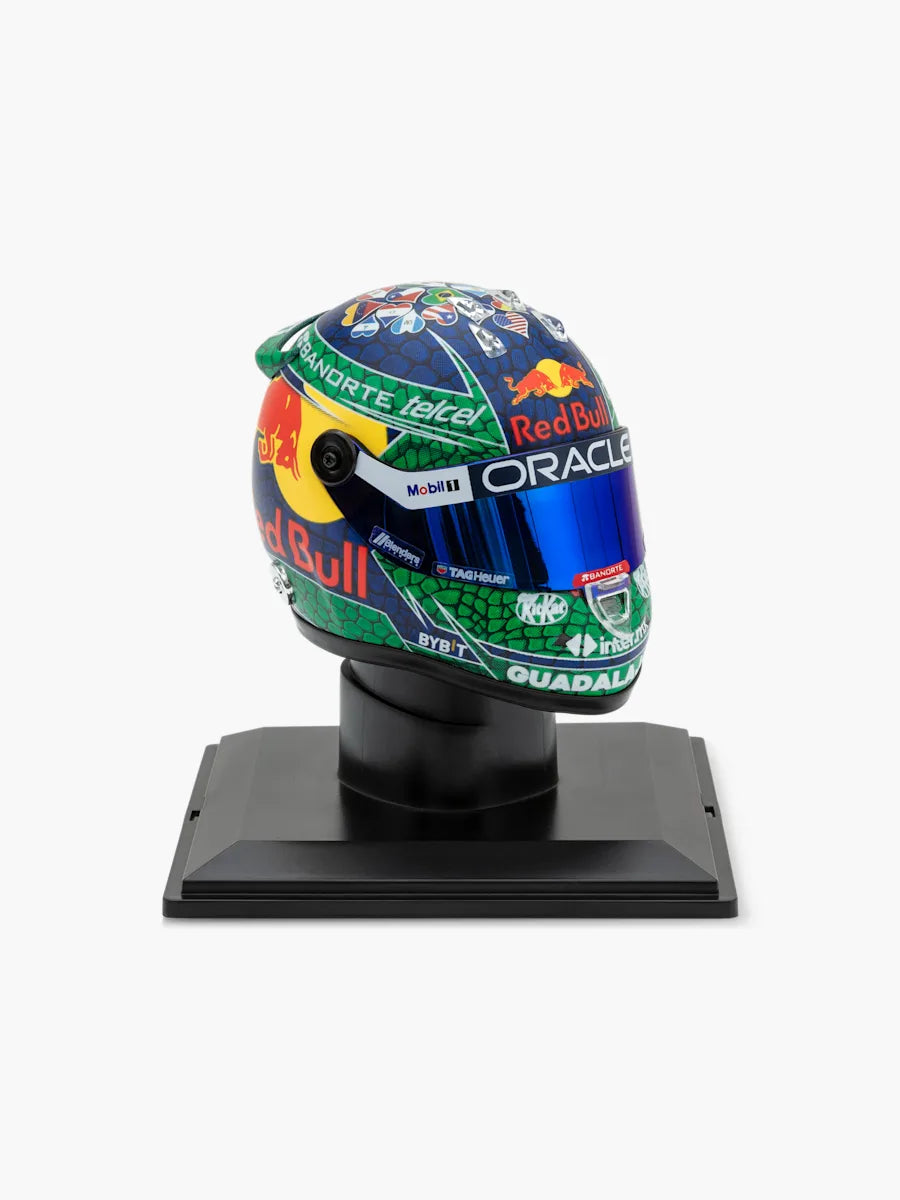 Mini Helmet Sergio Perez Gp Miami 2024 Escala 1/4