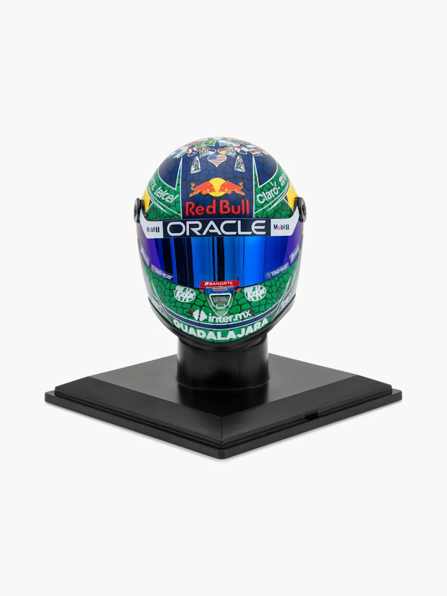 Mini Helmet Sergio Perez Gp Miami 2024 Escala 1/4