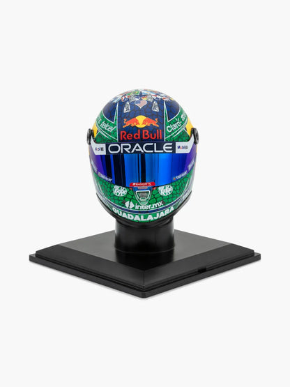 Mini Helmet Sergio Perez Gp Miami 2024 Escala 1/4