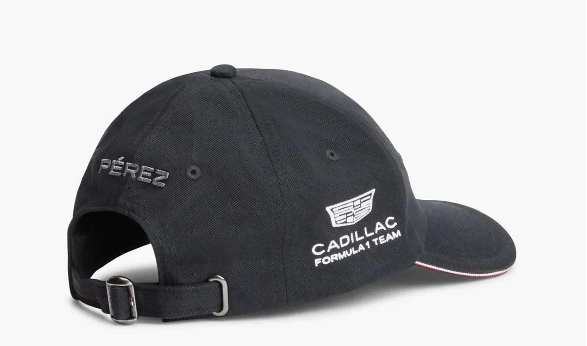 Gorra Cadillac F1 Team Negra Sergio Perez GP México 2026