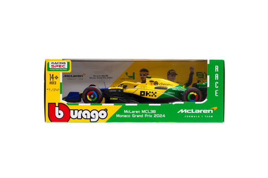 Bburago Mclaren Mcl38 Lando Norris Monaco 2024 1/24