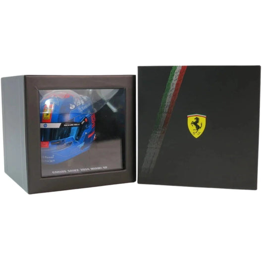 Mini Helmet Carlos Sainz GP Miami 2024 Escala 1/5