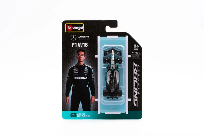 Bburago Mercedes AMG F1 W16 George Russell 1/64