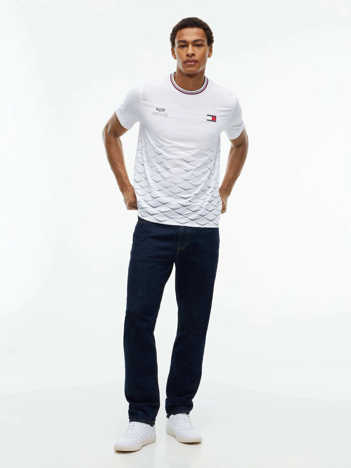 Playera Cadillac F1 Team Blanca Sergio Perez GP Mexico 2026
