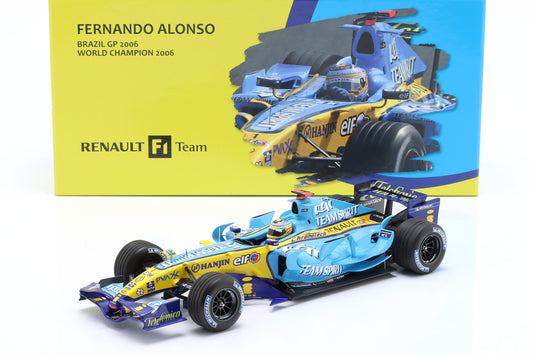 Minichamps Escala 1/18 Renault Fernando Alonso - Campeón del Mundo 2006