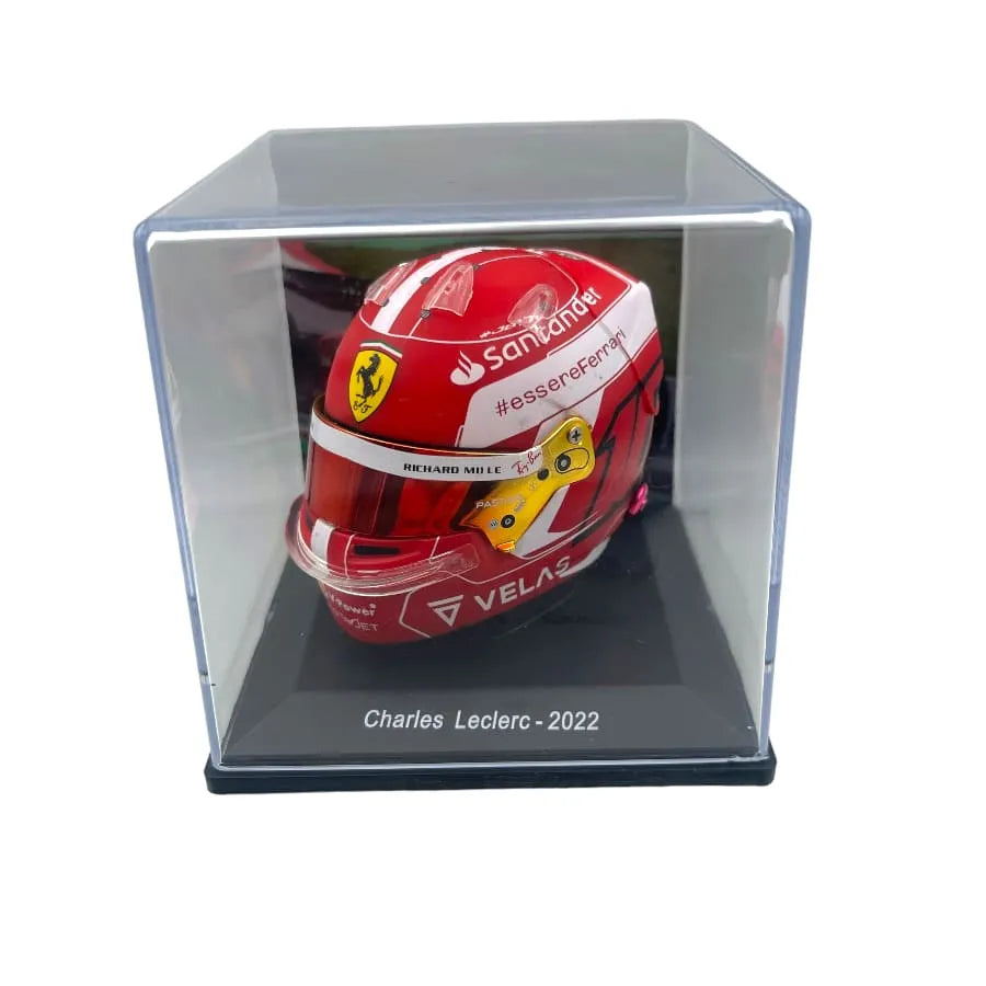 Mini Helmet Ferrari Charles Leclerc 2022 1/4