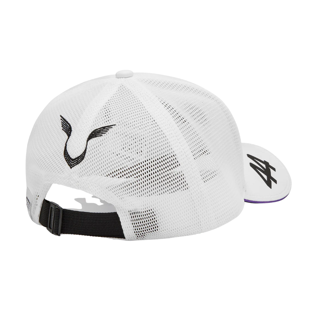 Gorra Trucker Mercedes Amg Hamilton 2024 Blanca