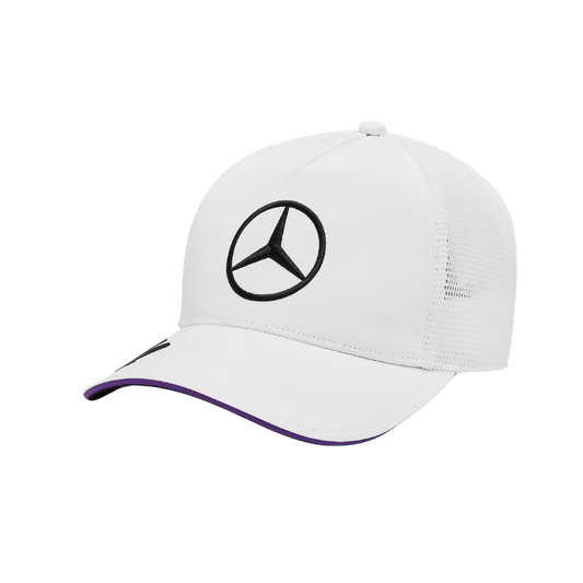 Gorra Trucker Mercedes Amg Hamilton 2024 Blanca