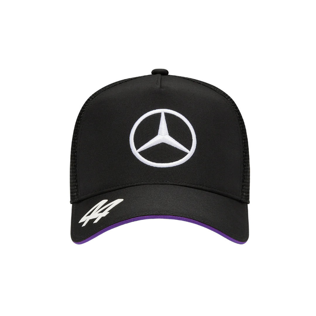 Gorra Trucker Mercedes Amg Hamilton 2024 Negra