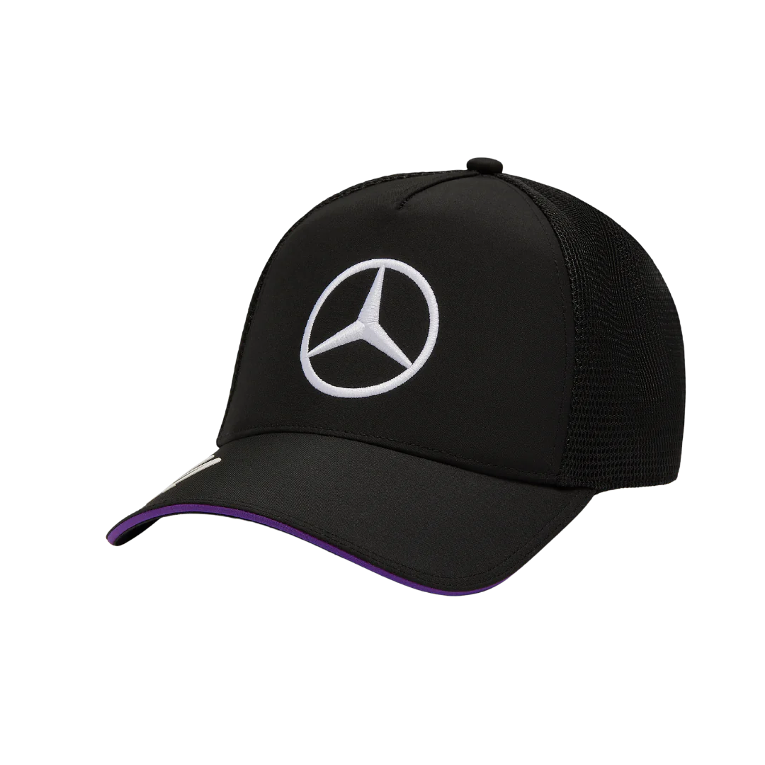 Gorra Trucker Mercedes Amg Hamilton 2024 Negra