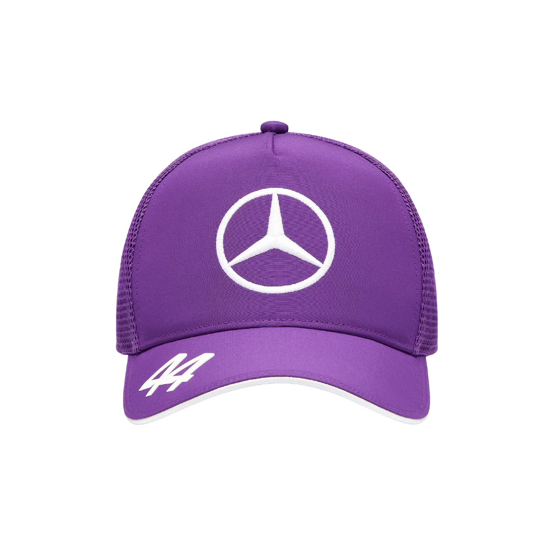 Gorra Trucker Mercedes Amg Hamilton 2024 Morada