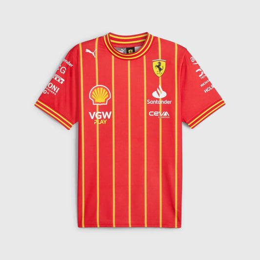 Jersey Ferrari Carlos Sainz Gp Austria 2024 Futbol