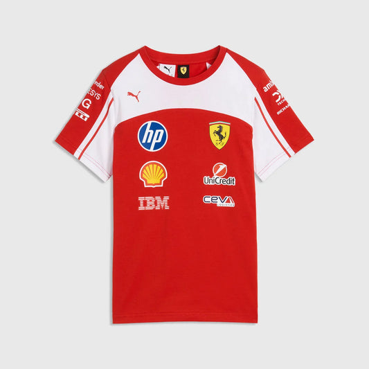 Playera Infantil Oficial Ferrari 2026