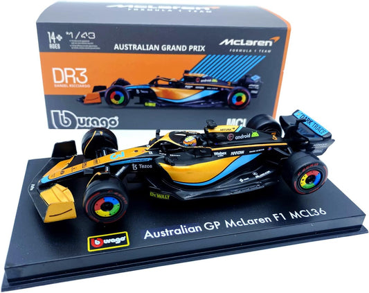 Bburago Mclaren Mcl36 Australian - Daniel Ricciardo 1/43 Acrilico