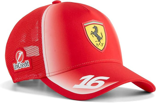 gorra trucker ferrarri chales leclerc 2026