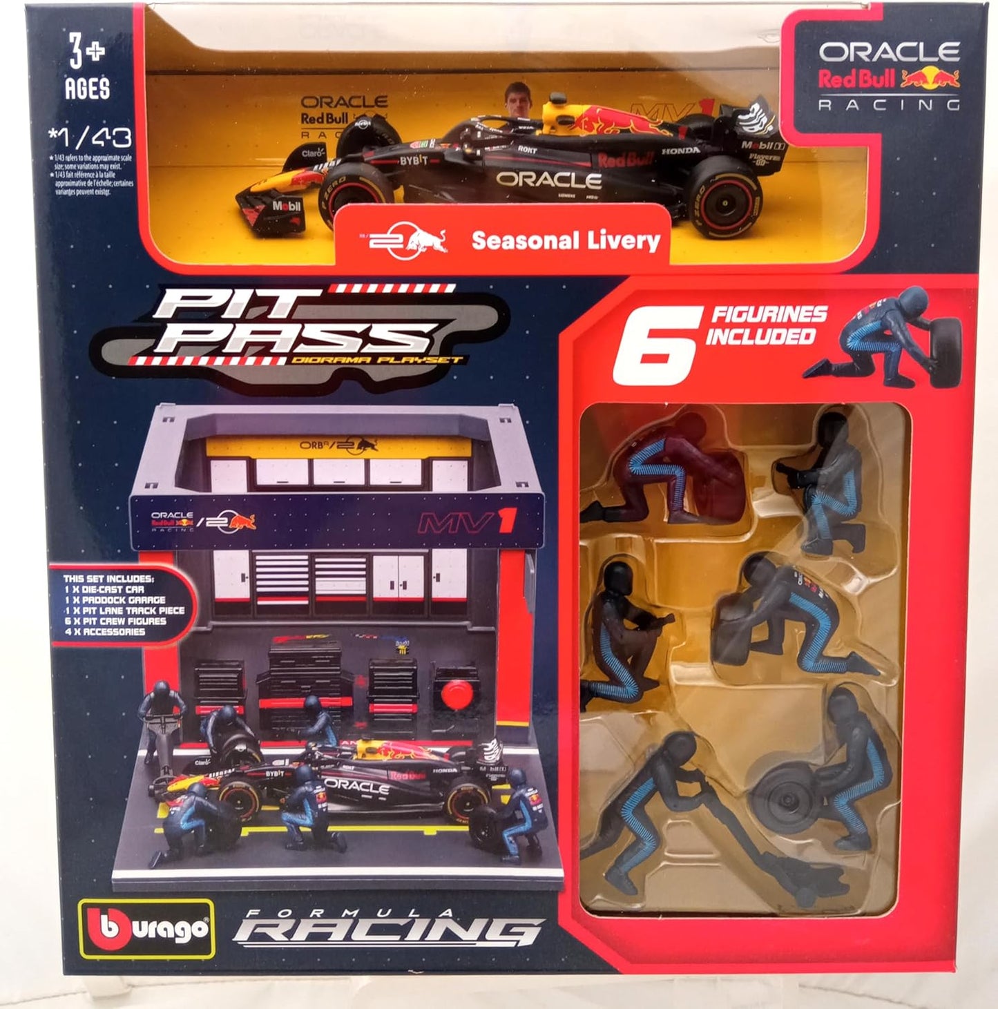 Bburago Pit Stop Red Bull RB20 Max Verstappen 1/43