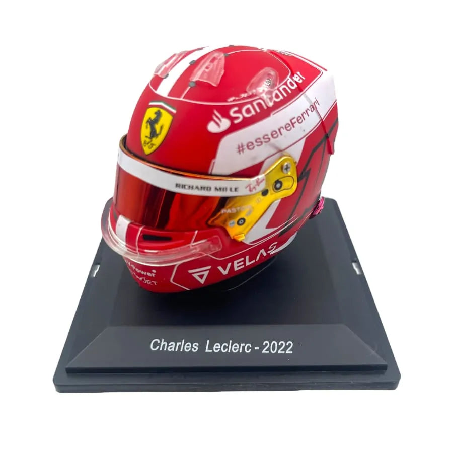 Mini Helmet Ferrari Charles Leclerc 2022 1/4