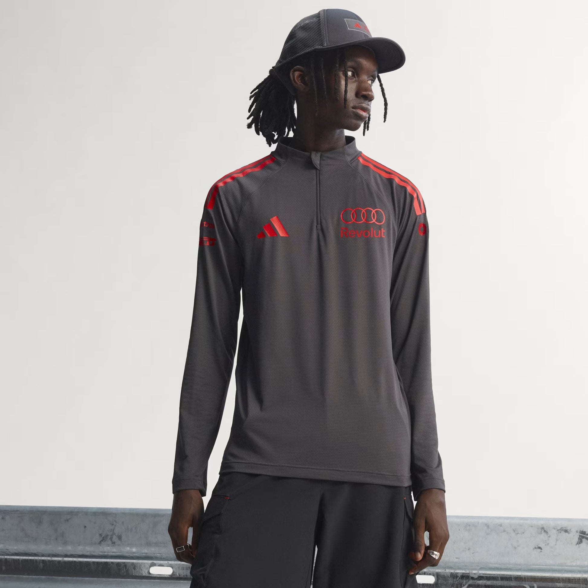 sudadera 1/4 cierre audi revolut 2026