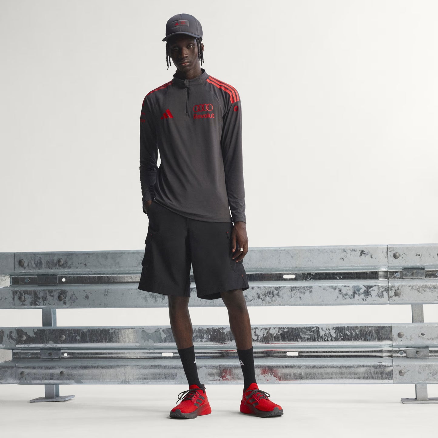 sudadera 1/4 cierre audi revolut 2026