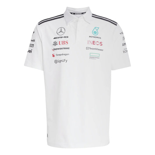 Polo H Oficial Mercedes AMG Petronas Blanca 2025