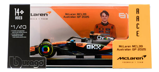 Bburago Mclaren Mcl39 - Gp Australia 2025 - Oscar Piastri 1/43