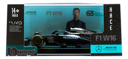 Bburago Mercedes W16 2025 - George Russell 1/43