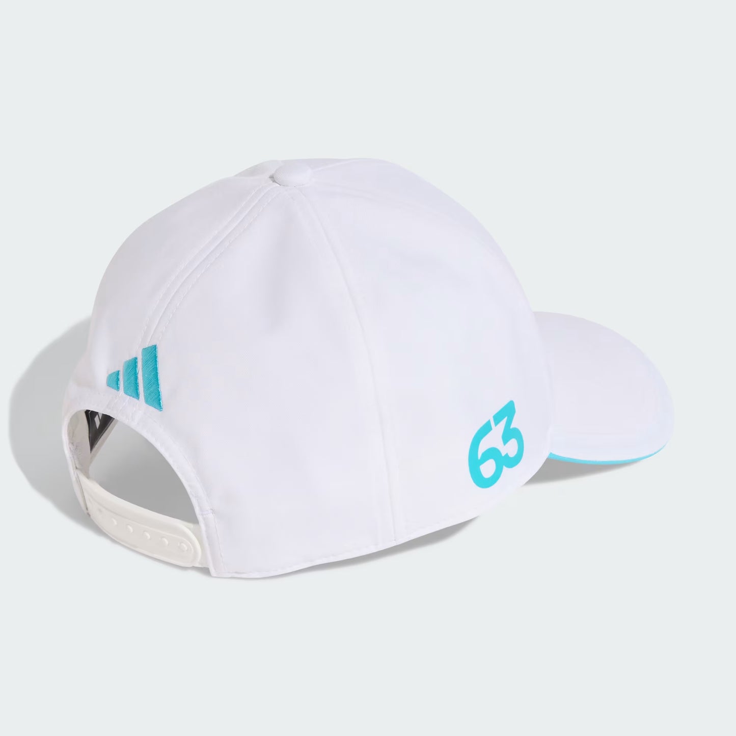 Gorra Mercedes Amg Petronas G Russell 63 Blanca 2026