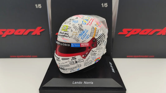 Mini Helmet Lando Norris British 2021 Escala 1:5