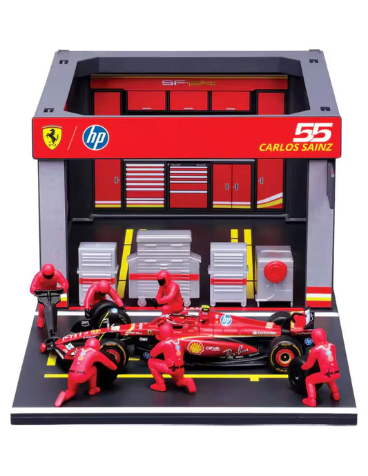 Bburago Pit Stop Ferrari SF24 Carlos Sainz 1/43