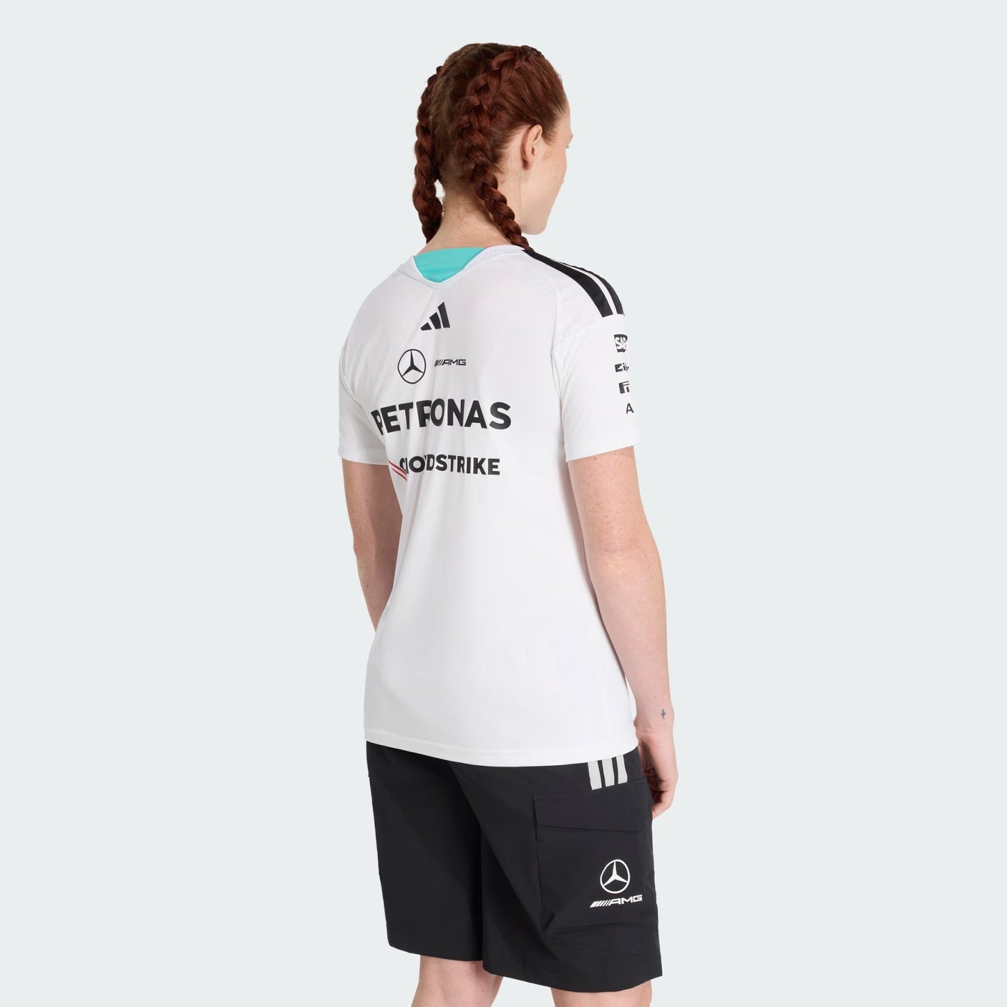 Playera Oficial para Dama Mercedes AMG Petronas Color Blanco 2026