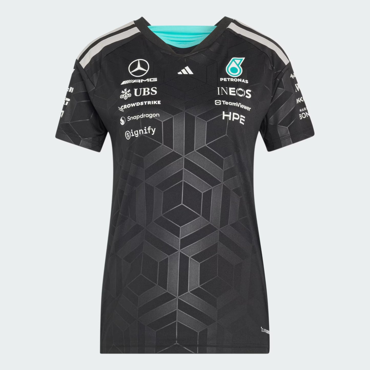 Playera Oficial para Dama Mercedes AMG Petronas Color Negro 2026